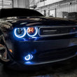 Load image into Gallery viewer, Oracle Dodge Challenger 08-14 LED Waterproof Halo Kit - White - Side View