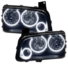 Load image into Gallery viewer, Oracle Dodge Charger 05-10 LED Triple Ring Halo Kit - White - Side View