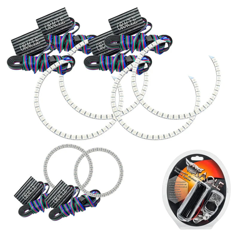 Oracle Dodge Charger 05-10 Triple Ring Halo Kit - ColorSHIFT - Main Product View