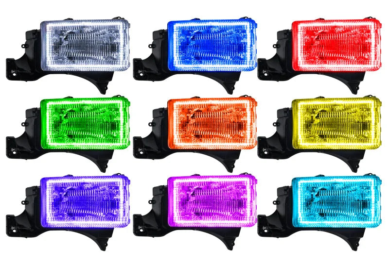 Oracle Dodge Ram 94-01 Halo Kit - ColorSHIFT w/o Controller - Back View