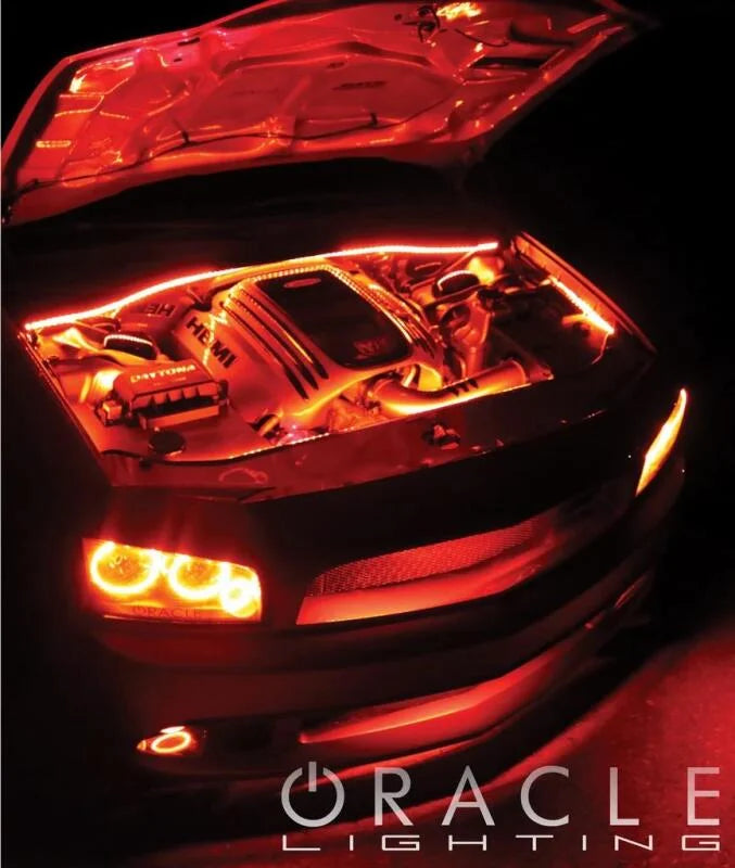 Oracle Engine Bay 5050 SMD Kit - RGB ColorSHIFT - Back View