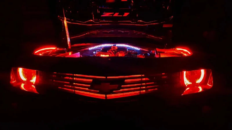 Oracle Engine Bay LED Kit 48in - UV/Purple - Side View