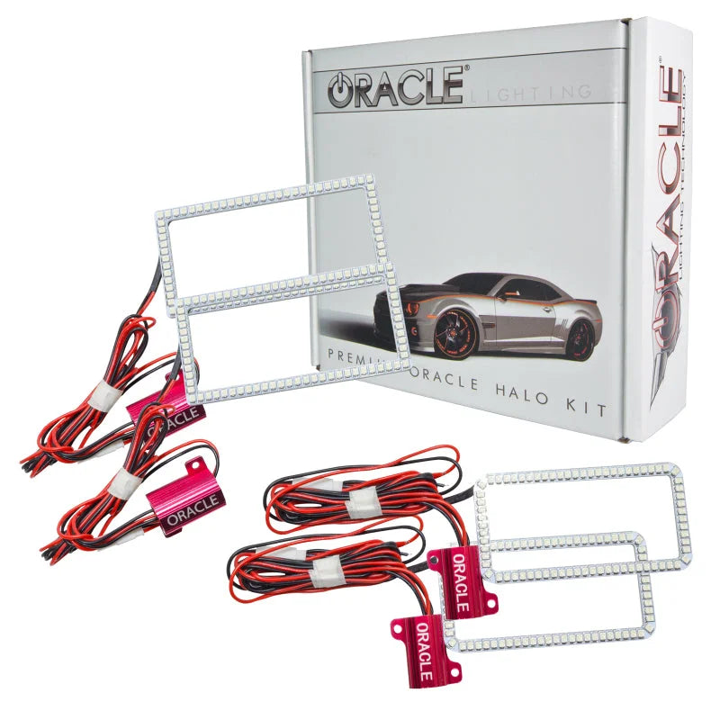 Oracle Ford F-150 15-17 LED Projector Headlight Halo Kit - White - Side View