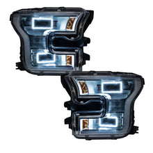 Load image into Gallery viewer, Oracle Ford F-150 15-17 LED Projector Headlight Halo Kit - White - Back View