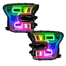 Load image into Gallery viewer, Oracle Ford F-150 15-17 Projector Headlight Halo Kit - ColorSHIFT - Back View