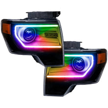 Load image into Gallery viewer, Oracle Ford F-150/Raptor 09-14 Perimeter Halo Kit - ColorSHIFT w/ BC1 Controller - Back View