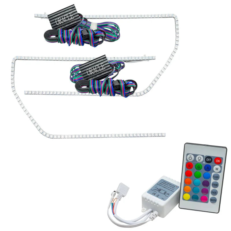 Oracle Ford F-150/Raptor 09-14 Perimeter Halo Kit - ColorSHIFT w/ Simple Controller - Main Product View