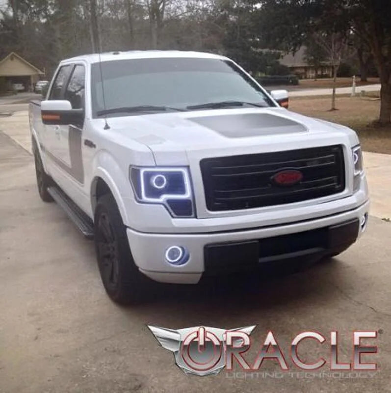 Oracle Ford F-150/Raptor 13-14 Projector Headlight Halo Kit - w/ BC1 Controller - Side View