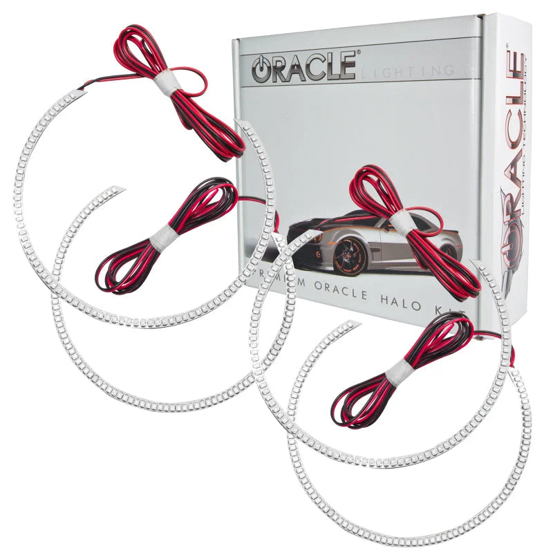 Oracle Ford F250/350 11-16 LED Halo Kit (Round Ring Design) - White - Side View