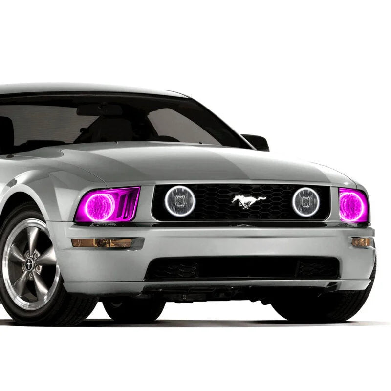 Oracle Ford Mustang 05-09 Halo Kit - ColorSHIFT w/ BC1 Controller - Back View