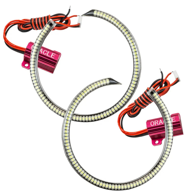 Oracle Ford Mustang 10-13 WP LED Fog Halo Kit (Grille Style) - White - Main Product View