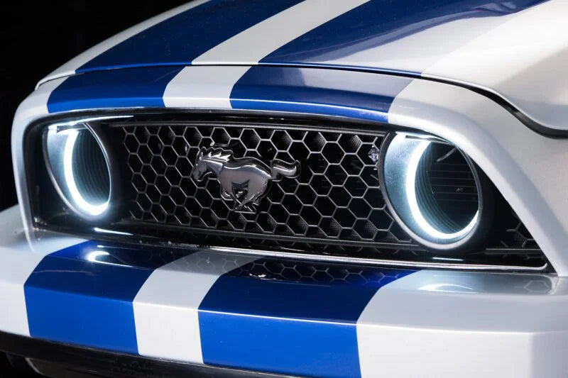 Oracle Ford Mustang 10-13 WP LED Fog Halo Kit (Grille Style) - White - Additional View 5