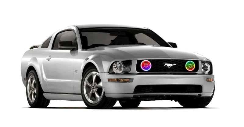 Oracle Ford Mustang GT 05-09 LED Fog Halo Kit - ColorSHIFT - Additional View 5