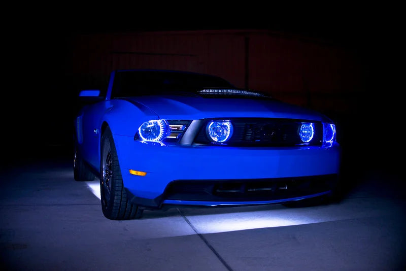 Oracle Ford Mustang GT/V6 10-12 Halo Kit - ColorSHIFT w/ BC1 Controller - Side View