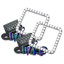Load image into Gallery viewer, Oracle Ford Superduty 08-10 LED Fog Light Halo Kit - ColorSHIFT w/o Controller - Main Product View