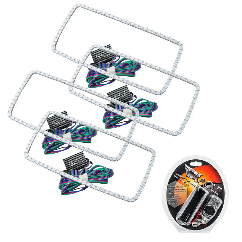 Oracle GMC Sierra 07-13 Halo Kit (New Square Ring Design) - ColorSHIFT - Main Product View