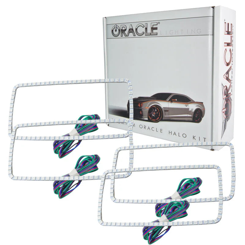 Oracle GMC Sierra 07-13 Halo Kit (New Square Ring Design) - ColorSHIFT - Side View
