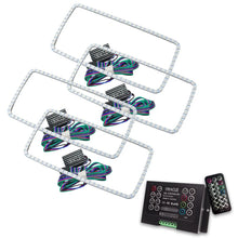 Load image into Gallery viewer, Oracle GMC Sierra 07-13 Halo Kit (New Square Ring Design) - ColorSHIFT w/ 2.0 Controller - Main Product View
