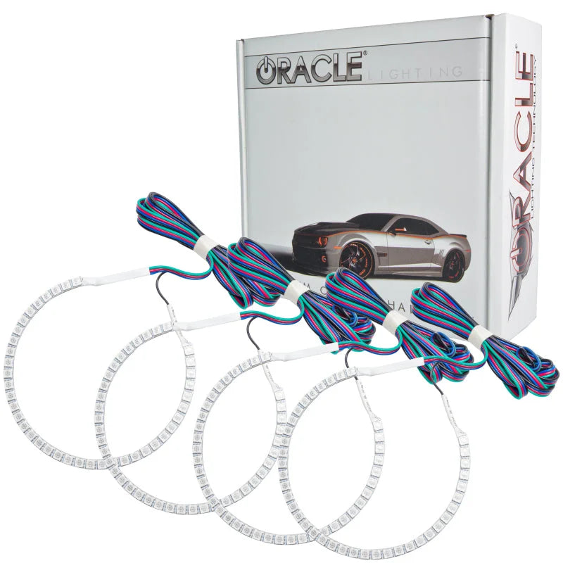 Oracle GMC Sierra 07-13 Halo Kit (Round Ring Design) - ColorSHIFT w/ 2.0 Controller - Back View