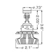 Load image into Gallery viewer, Oracle H13 4000 Lumen LED Headlight Bulbs (Pair) - 6000K - Back View