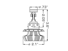 Load image into Gallery viewer, Oracle H13 4000 Lumen LED Headlight Bulbs (Pair) - 6000K - Back View