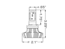 Load image into Gallery viewer, Oracle H16 4000 Lumen LED Headlight Bulbs (Pair) - 6000K - Side View