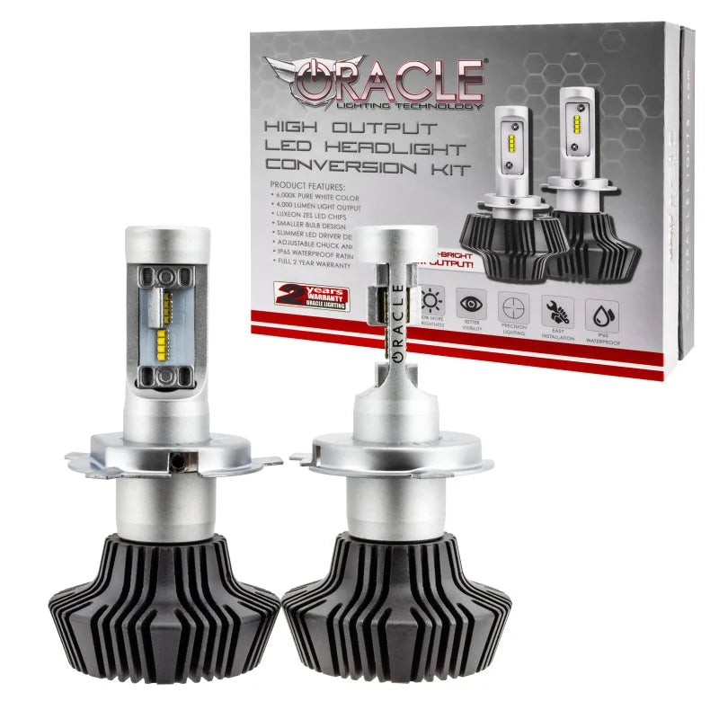 Oracle H4 4000 Lumen LED Headlight Bulbs (Pair) - 6000K - Main Product View