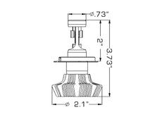 Load image into Gallery viewer, Oracle H4 4000 Lumen LED Headlight Bulbs (Pair) - 6000K - Back View