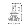 Load image into Gallery viewer, Oracle H7 4000 Lumen LED Headlight Bulbs (Pair) - 6000K - Back View