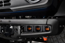 Load image into Gallery viewer, Oracle High 21-22 Ford Bronco Triple LED Fog Light kit for Steel Bumper - Installation View