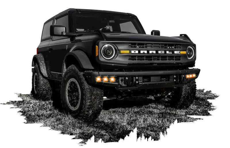 Oracle High 21-22 Ford Bronco Triple LED Fog Light kit for Steel Bumper - Additional View 5