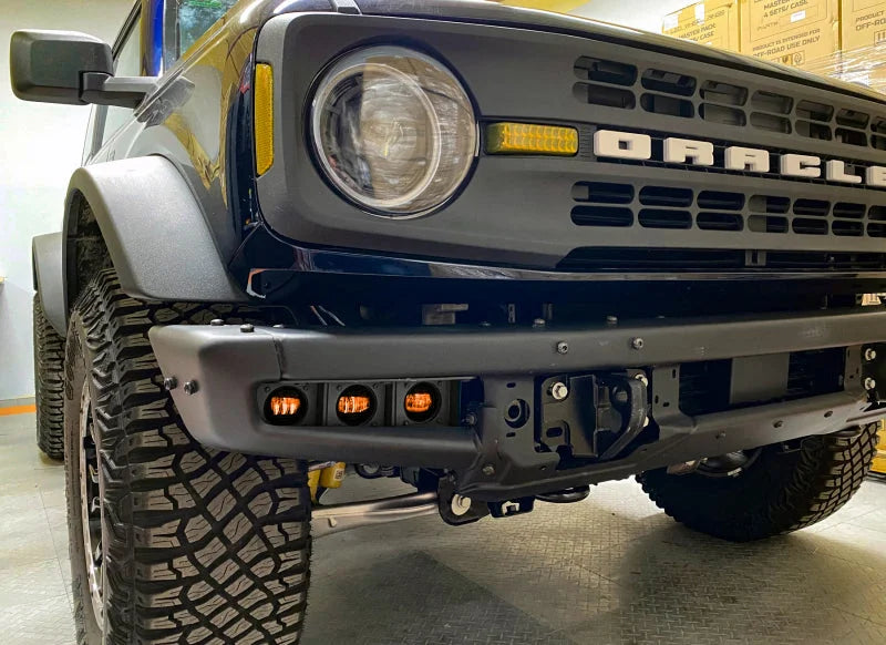 Oracle High 21-22 Ford Bronco Triple LED Fog Light kit for Steel Bumper - Additional View 8