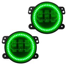 Load image into Gallery viewer, Oracle High Powered LED Fog Lights - Green - Main Product View