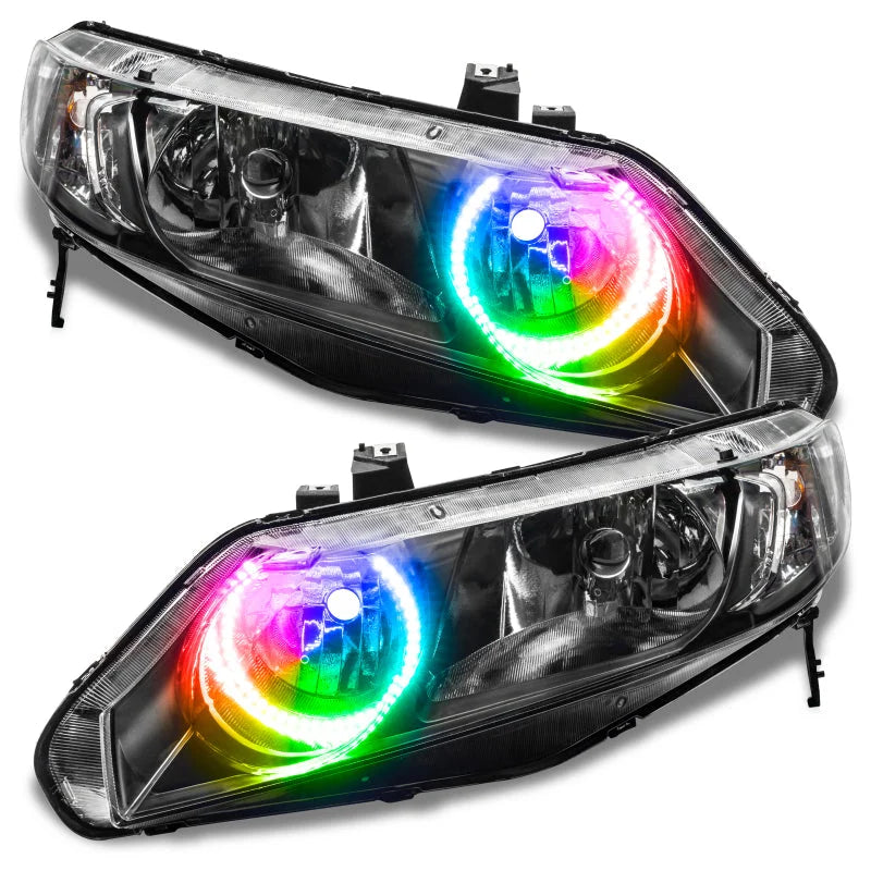 Oracle Honda Civic Sedan 06-11 Halo Kit - ColorSHIFT - Installation View