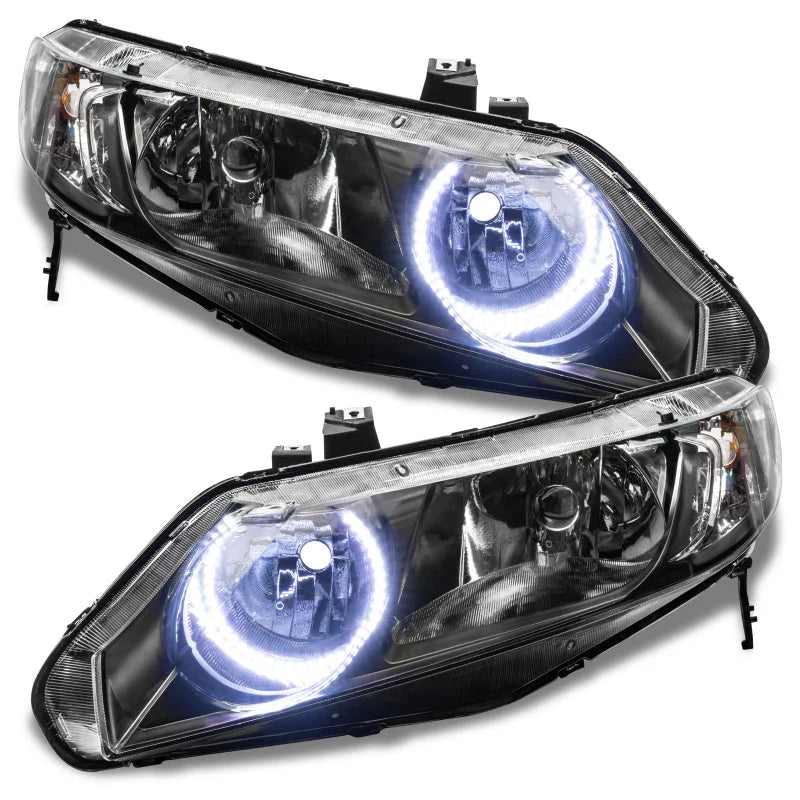 Oracle Honda Civic Sedan 06-11 LED Halo Kit - White - Installation View
