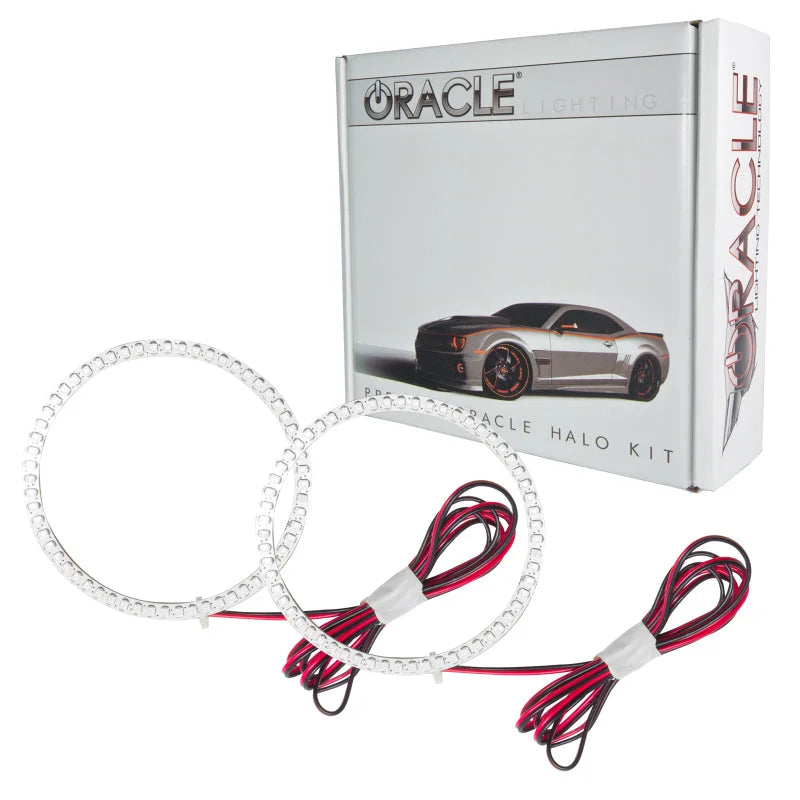 Oracle Jeep Commander 06-10 LED Fog Halo Kit - White - Side View