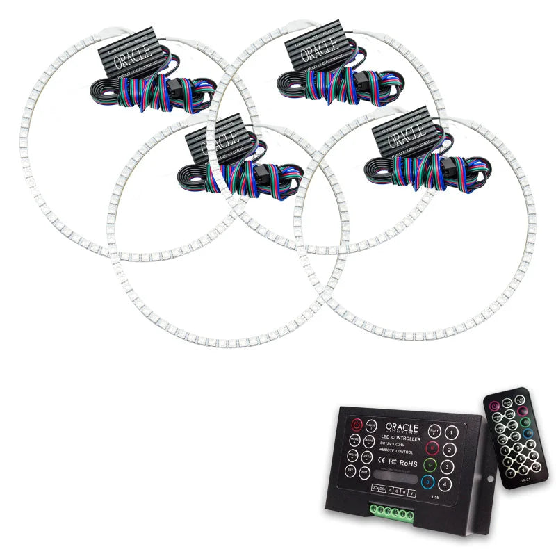 Oracle Jeep Grand Cherokee 05-10 Halo Kit - ColorSHIFT w/ 2.0 Controller - Main Product View