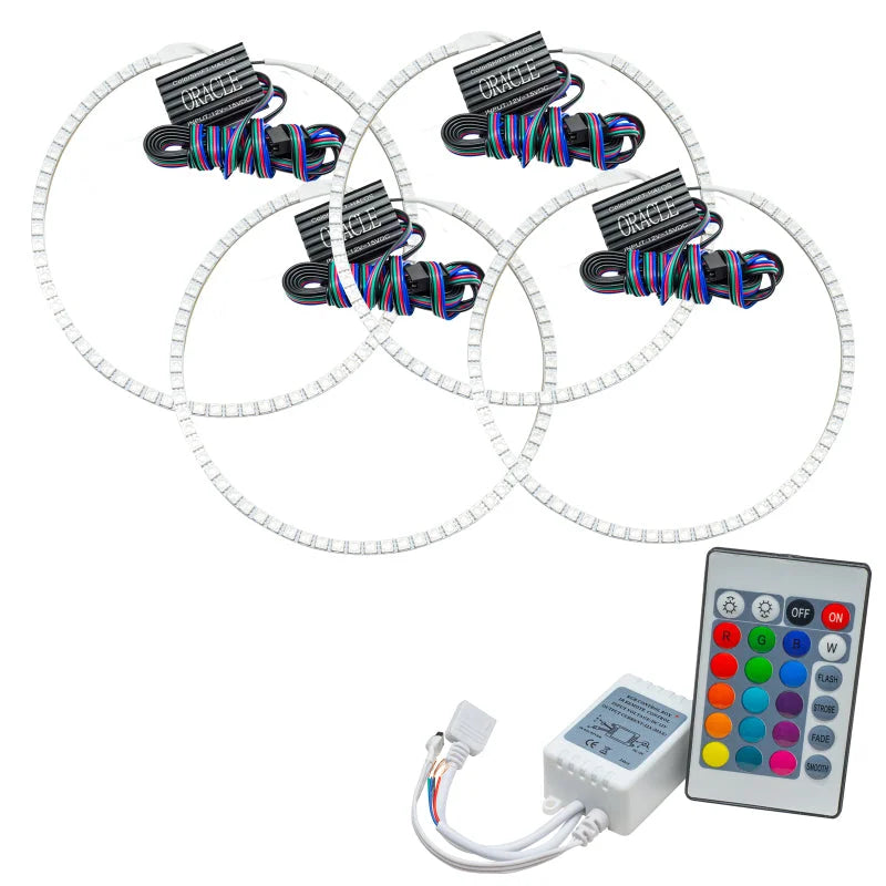 Oracle Jeep Grand Cherokee 05-10 Halo Kit - ColorSHIFT w/ Simple Controller - Main Product View