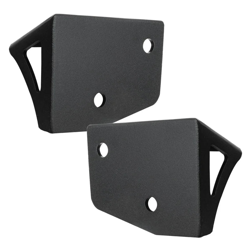 Oracle Jeep JK Lower Windshield OVERSIZED Light Mount Brackets (Pair) - Installation View