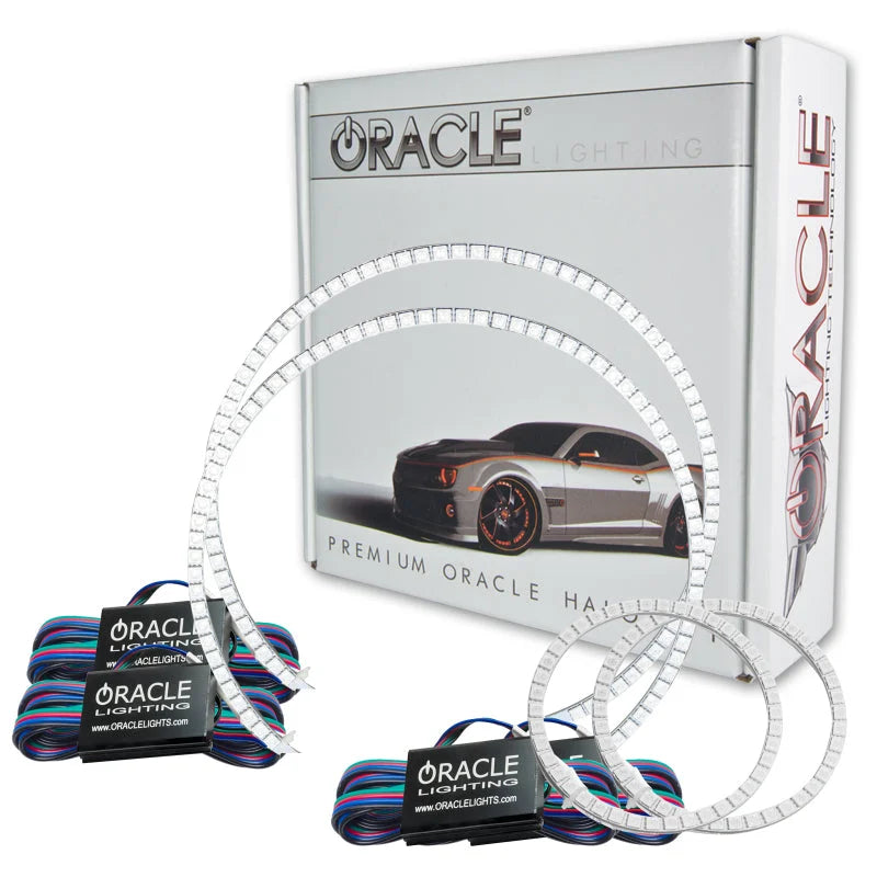 Oracle Jeep Liberty 08-13 Halo Kit - ColorSHIFT w/ Simple Controller - Back View