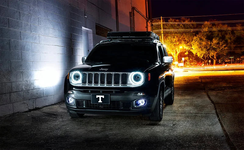 Oracle Jeep Renegade 15-20 Halo Kit - ColorSHIFT w/o Controller - Side View