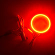 Load image into Gallery viewer, Oracle Jeep Wrangler 07-17 LED Waterproof Turn Signal Halo Kit - Amber - Back View