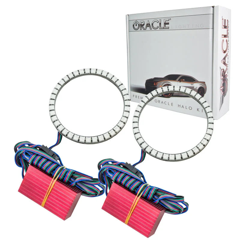 Oracle Jeep Wrangler JK 07-17 LED Waterproof Halo Kit - ColorSHIFT - Additional View 6