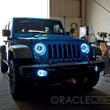 Load image into Gallery viewer, Oracle Jeep Wrangler JK 07-17 LED Waterproof Halo Kit - White - Side View