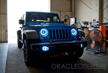 Load image into Gallery viewer, Oracle Jeep Wrangler JK 07-17 LED Waterproof Halo Kit - White - Side View
