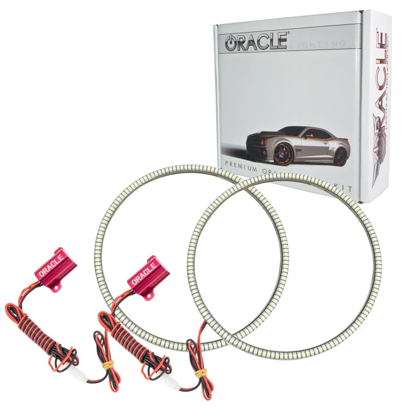 Oracle Jeep Wrangler JK 07-17 LED Waterproof Halo Kit - White - Back View