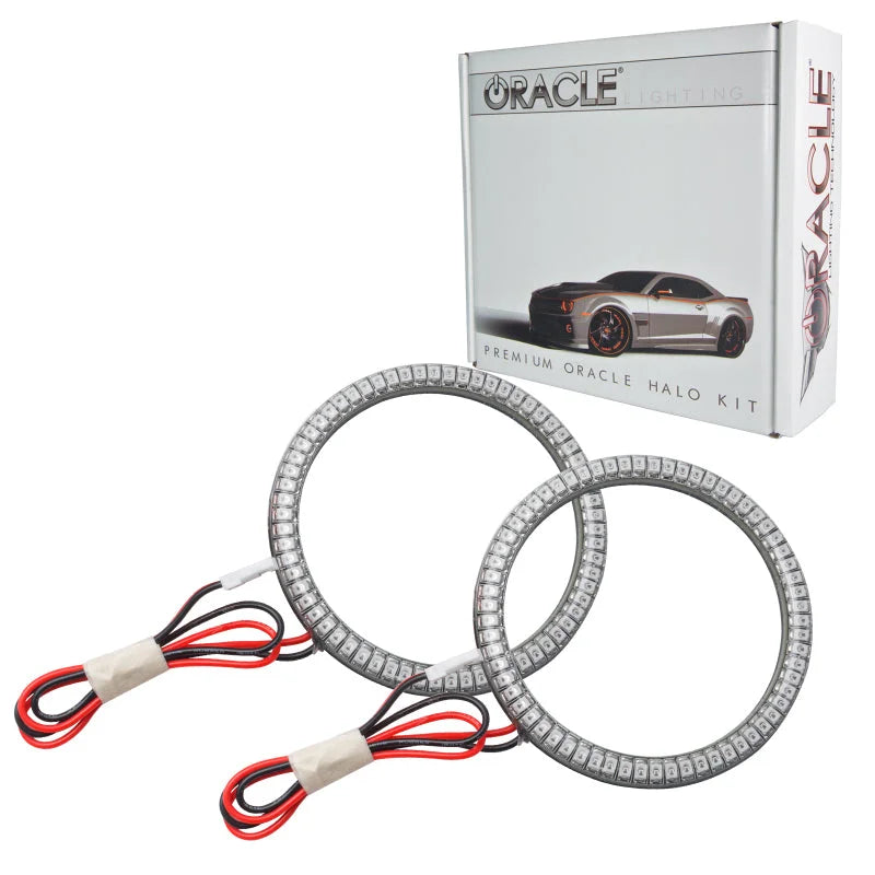 Oracle Jeep Wrangler JK 07-17 LED Waterproof Halo Kit - White - Installation View