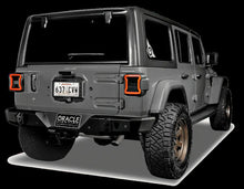 Load image into Gallery viewer, Oracle Jeep Wrangler JL Black Series LED Tail Lights - Back View