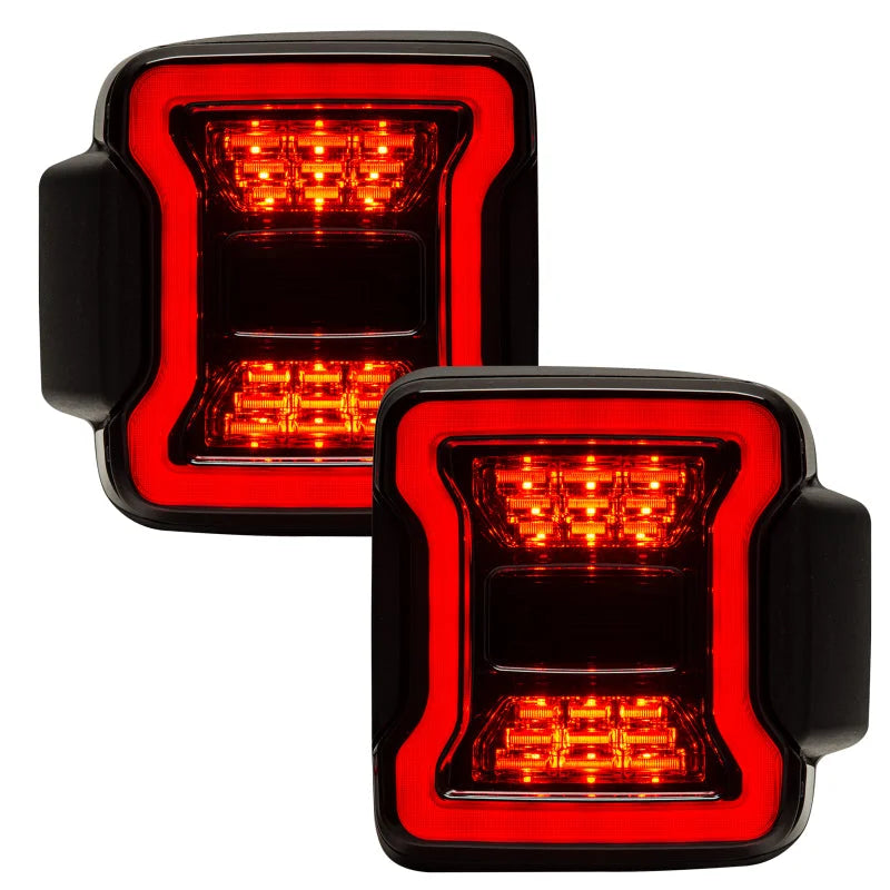 Oracle Jeep Wrangler JL Black Series LED Tail Lights - Installation View