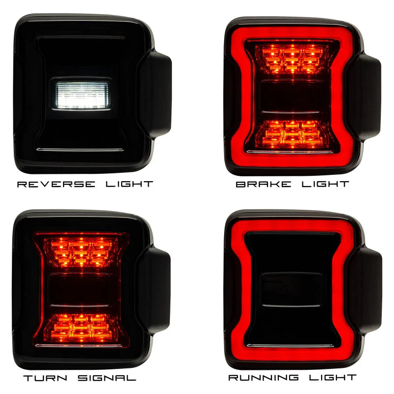 Oracle Jeep Wrangler JL Black Series LED Tail Lights - Additional View 5
